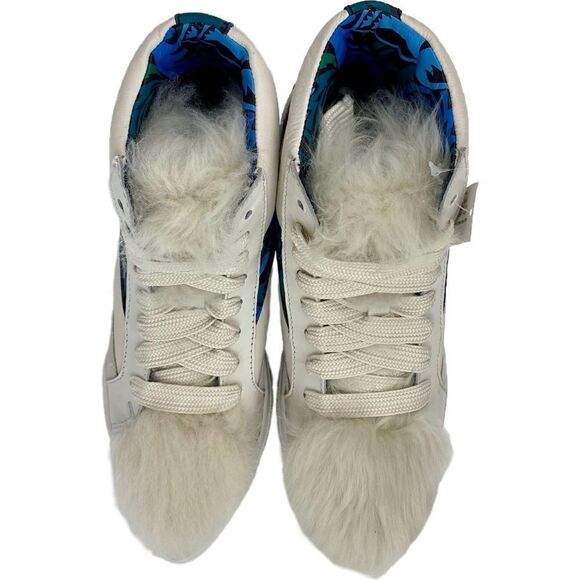 NWT Coach C203 Soft Smooth/Calf Suede Pointy Toe High Top Sneakers - Picture 4 of 13